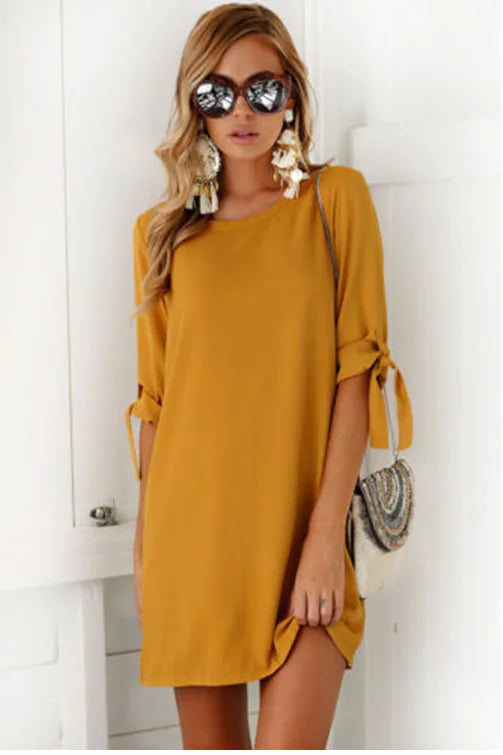 Chiffon Printed Dress - Floral Design Dress