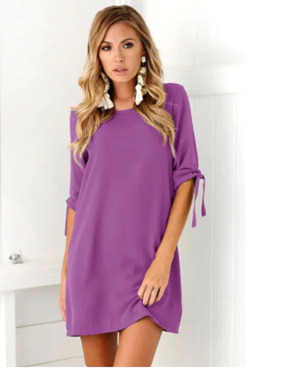 Chiffon Printed Dress - Floral Design Dress