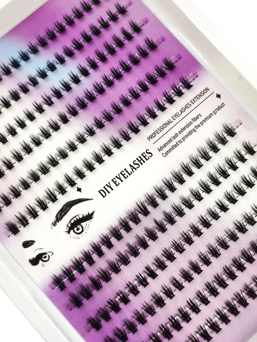 Manga Lash Clusters lower Wispy Eyelash Clusters with Spikes Anime Cluster Eyelash   Fairy Individual Lashes CC Curly Lash