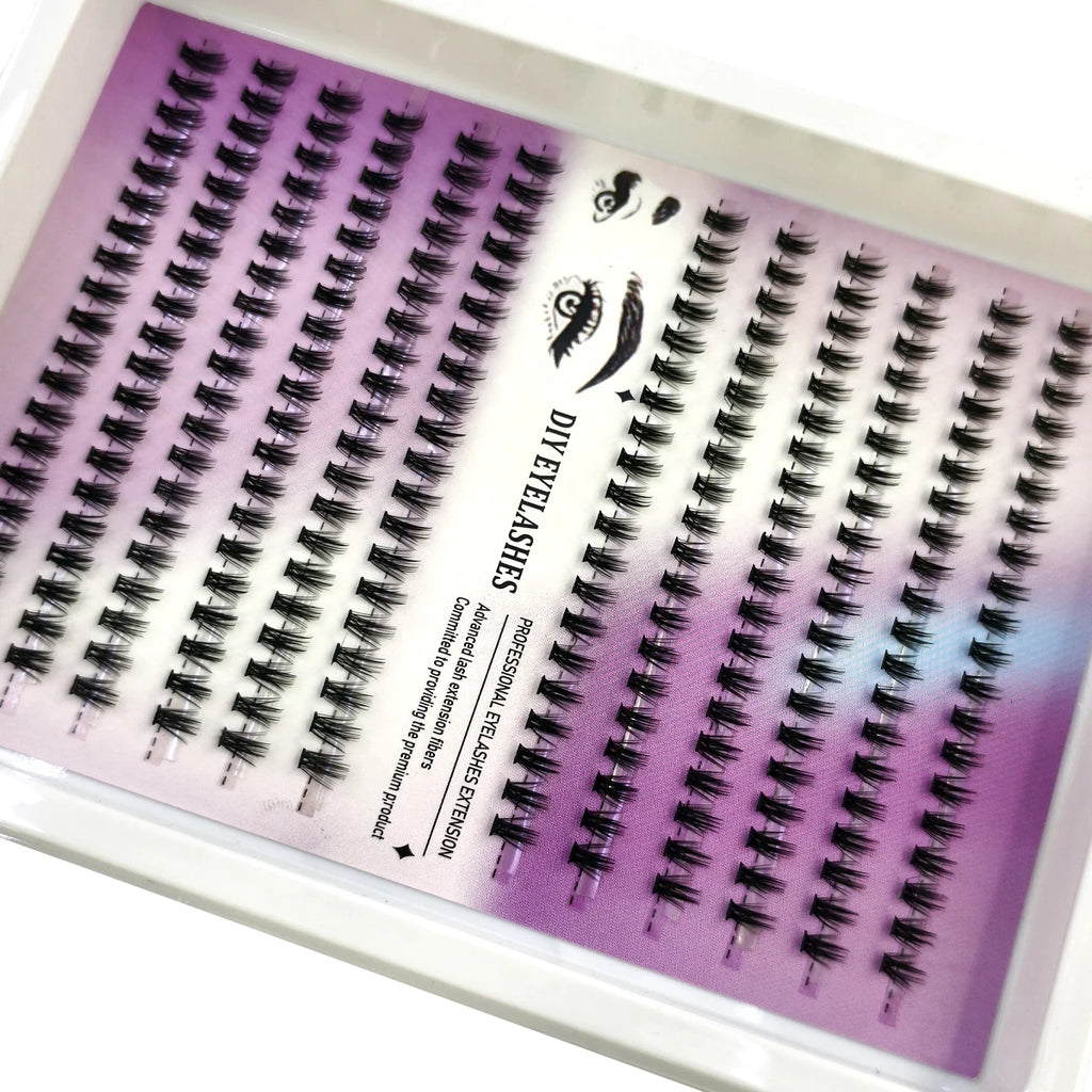 Manga Lash Clusters lower Wispy Eyelash Clusters with Spikes Anime Cluster Eyelash   Fairy Individual Lashes CC Curly Lash